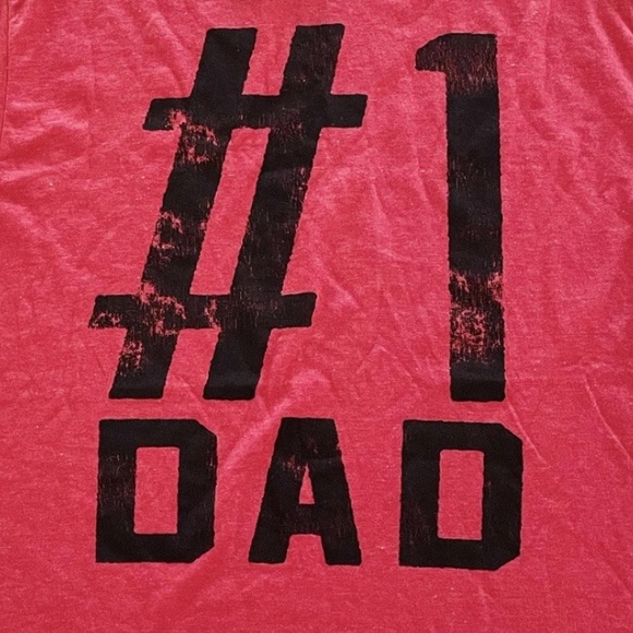Well Worn Los Angeles #1 Dad Red Heather T-Shirt Men’s Size Large L - Picture 2 of 5